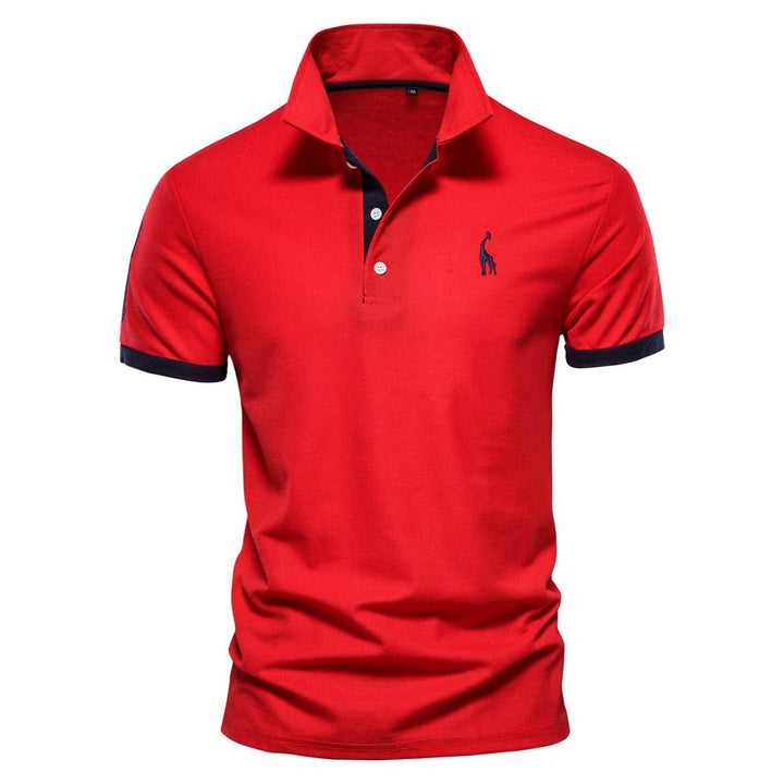 Lichtgewicht heren poloshirt, stijlvol en comfortabel. Essentiële lentemode en zomerkleding voor mannen.