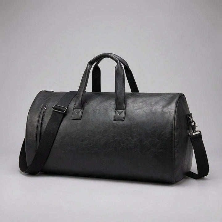 Elegante ivoorkleurige Journeo weekendtas, een duurzame uniseks reistas voor stijlvol en comfortabel reizen.