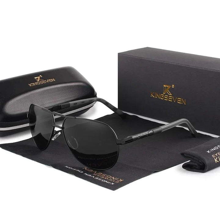 Klassieke Lennart heren zonnebril, UV400 filter voor optimale oogbescherming, een must-have mode accessoire.
