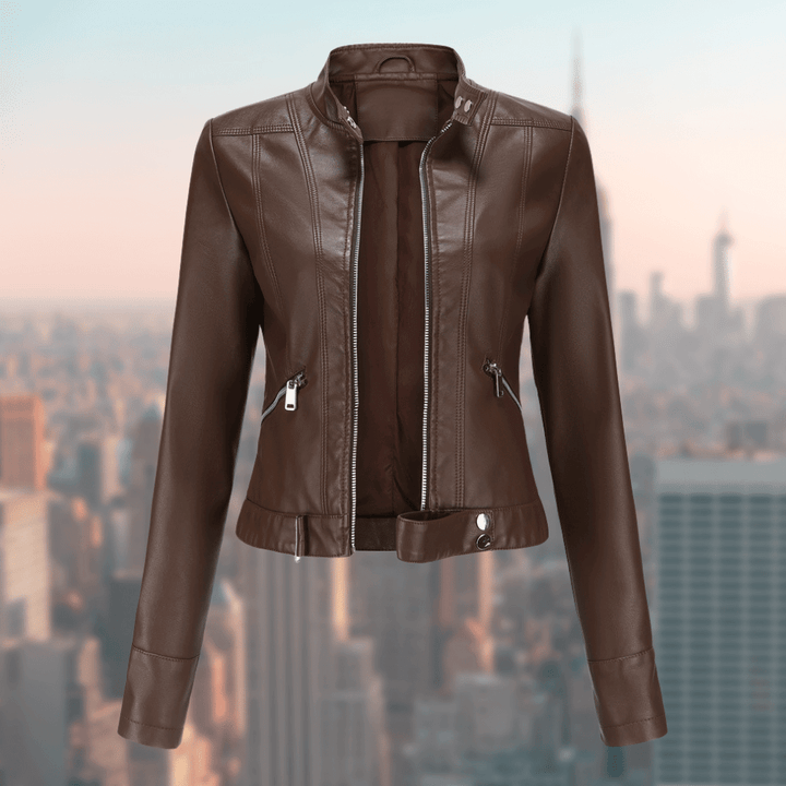 JaquelinesJacket leren damesjas. Stijlvol, comfortabel en veelzijdig. Trendy outerwear voor dames.
