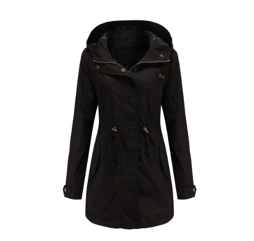 Modieuze oversized winddichte damesjas, perfect als stijlvolle bovenkleding voor lente en herfst.