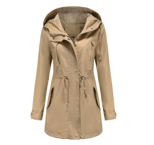 Casual oversized winddichte damesjas in meerkleurig design, perfect voor een relaxte doch stijlvolle look.