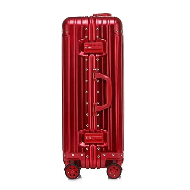 Stijlvolle Berlin aluminium magnesium zakenreiskoffer, robuust en perfect voor zakelijke reizen. TSA slot.