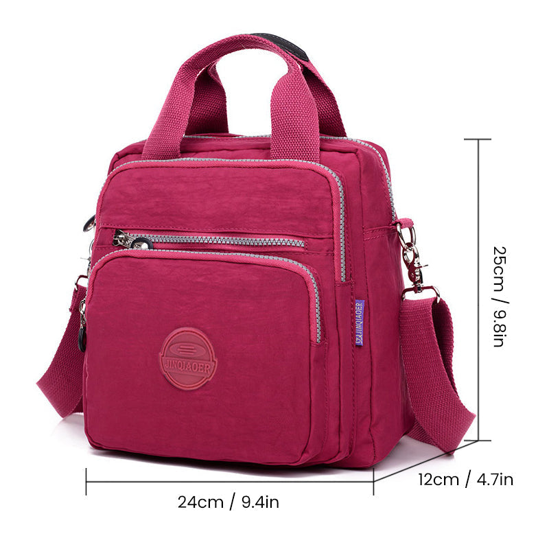 Compacte multifunctionele waterdichte tas voor dames, geschikt voor citytrips en dagelijkse avonturen.