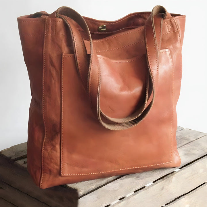 Stijlvolle zwarte Sophie damestas van PU-leer, elegant en veelzijdig. Perfect als schoudertas of handtas.