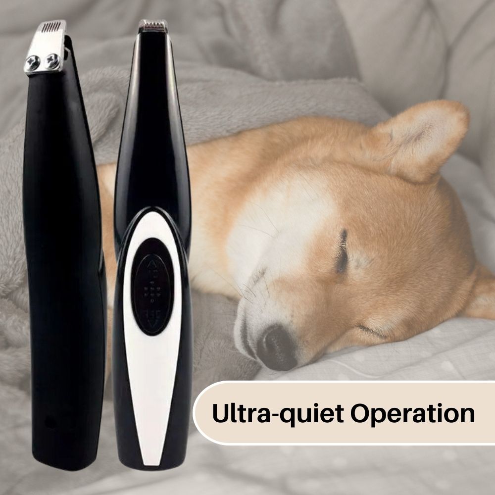 Stille kattentrimmer PerfectTrim, perfect voor fijne vachtverzorging zonder stress.