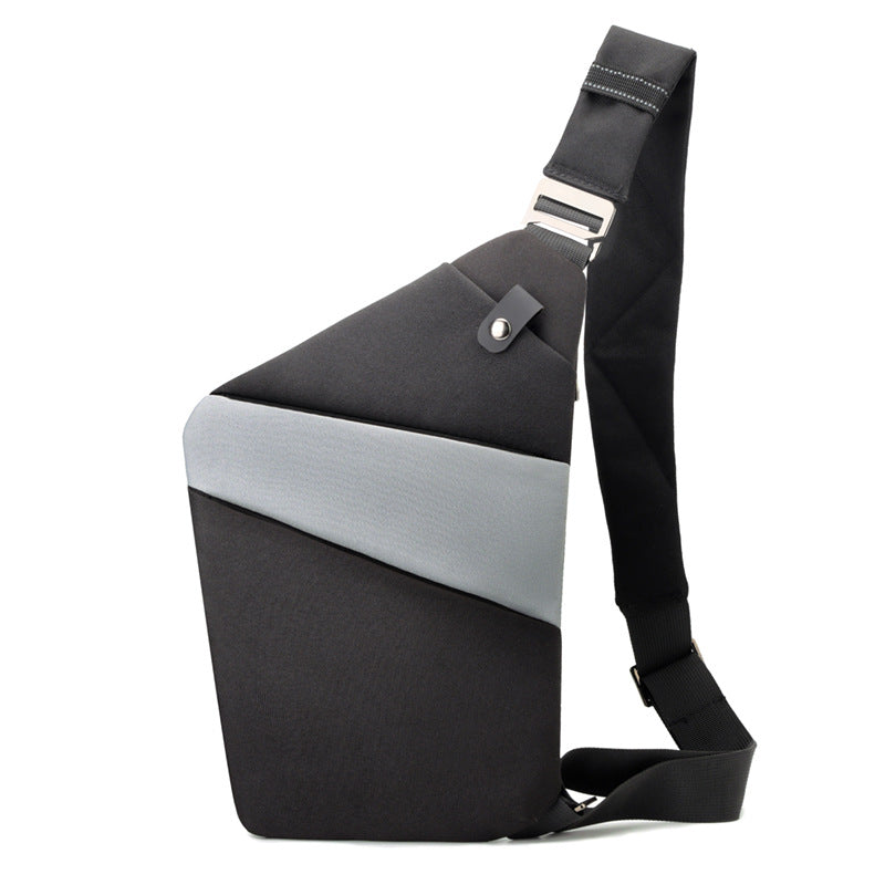 Stijlvolle anti-diefstal schoudertas voor heren, met verborgen ritsen, in een modern design en waterafstotend.