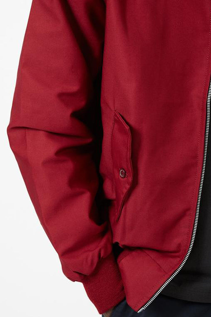 Stijlvolle Harrington-jas voor heren in klassiek design, met opstaande kraag, geribbelde manchetten en praktische zakken.