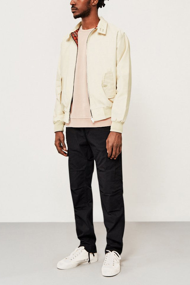 Stijlvolle Harrington-jas voor heren in klassiek design, met opstaande kraag, geribbelde manchetten en praktische zakken.