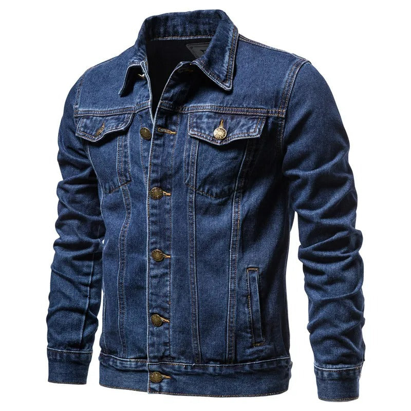 Muller heren denim jack, vooraanzicht