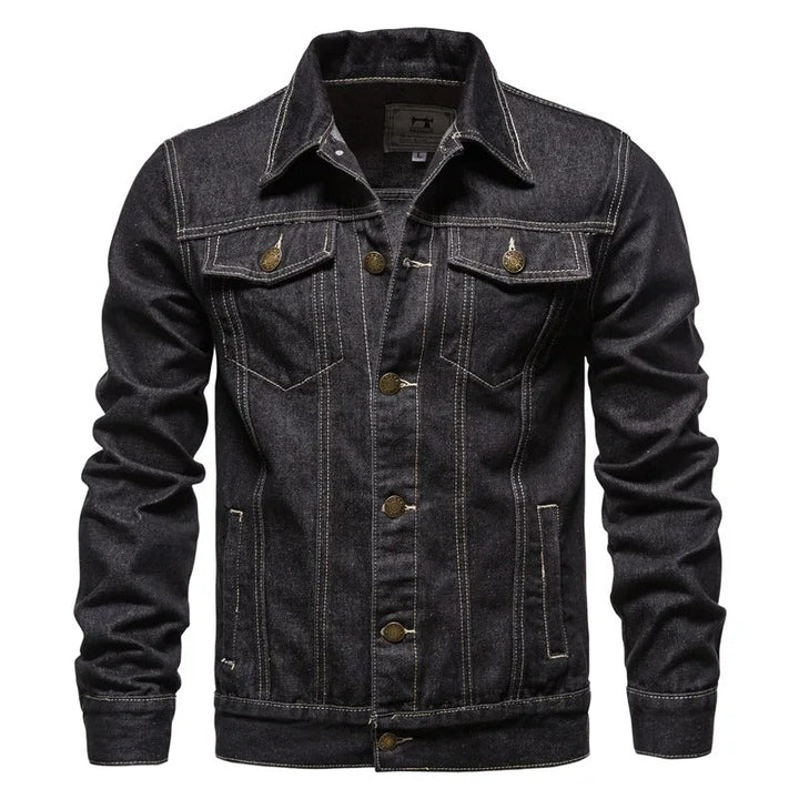 Muller heren denim jack, driekwart weergave