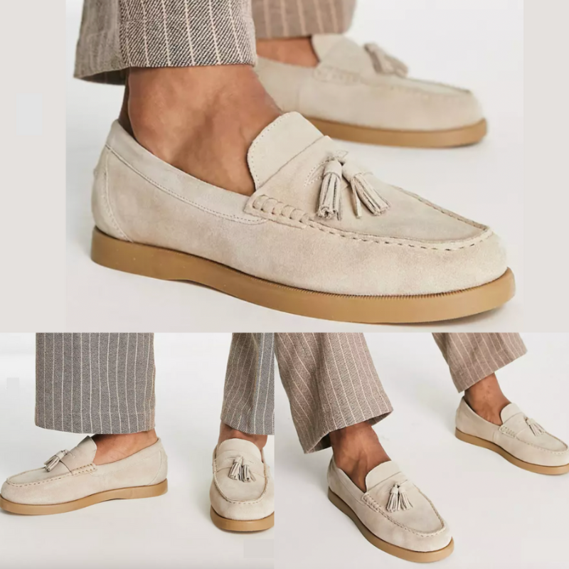 Stijlvolle herenloafers, elegant en comfortabel, hoogwaardige materialen, donkere leertint, ideaal voor kantoor en vrije tijd.