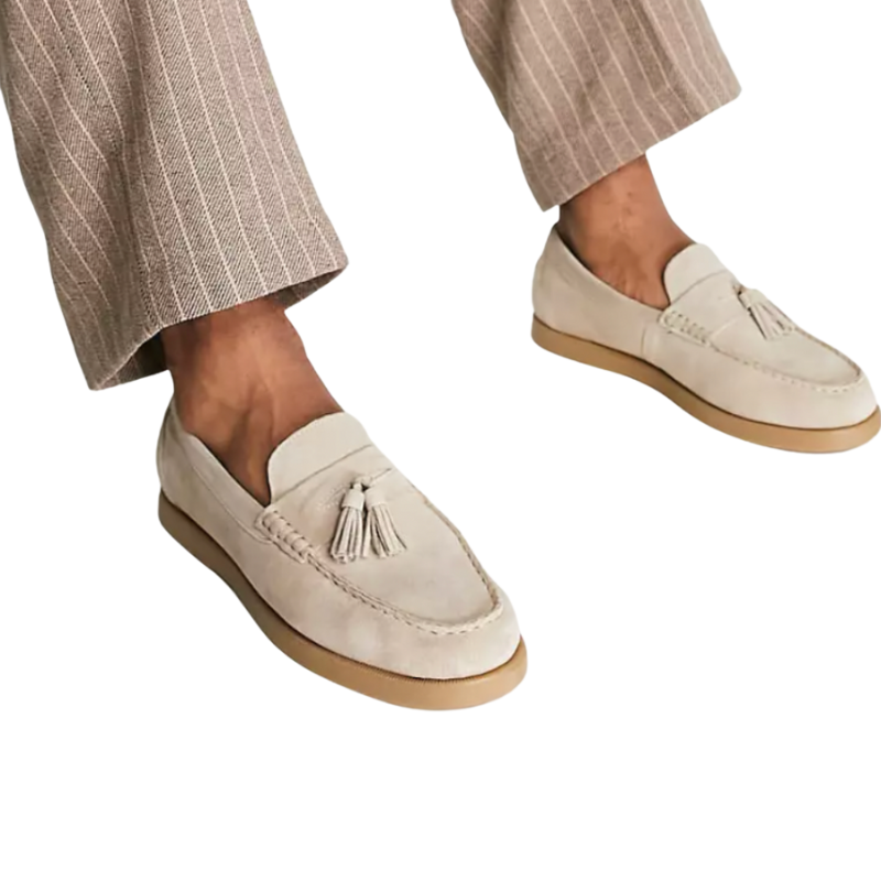 Stijlvolle herenloafers, elegant en comfortabel, hoogwaardige materialen, donkere leertint, ideaal voor kantoor en vrije tijd.