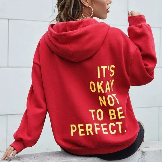 Zachte dames hoodie met capuchon, ideaal voor ontspanning of een casual outfit.
