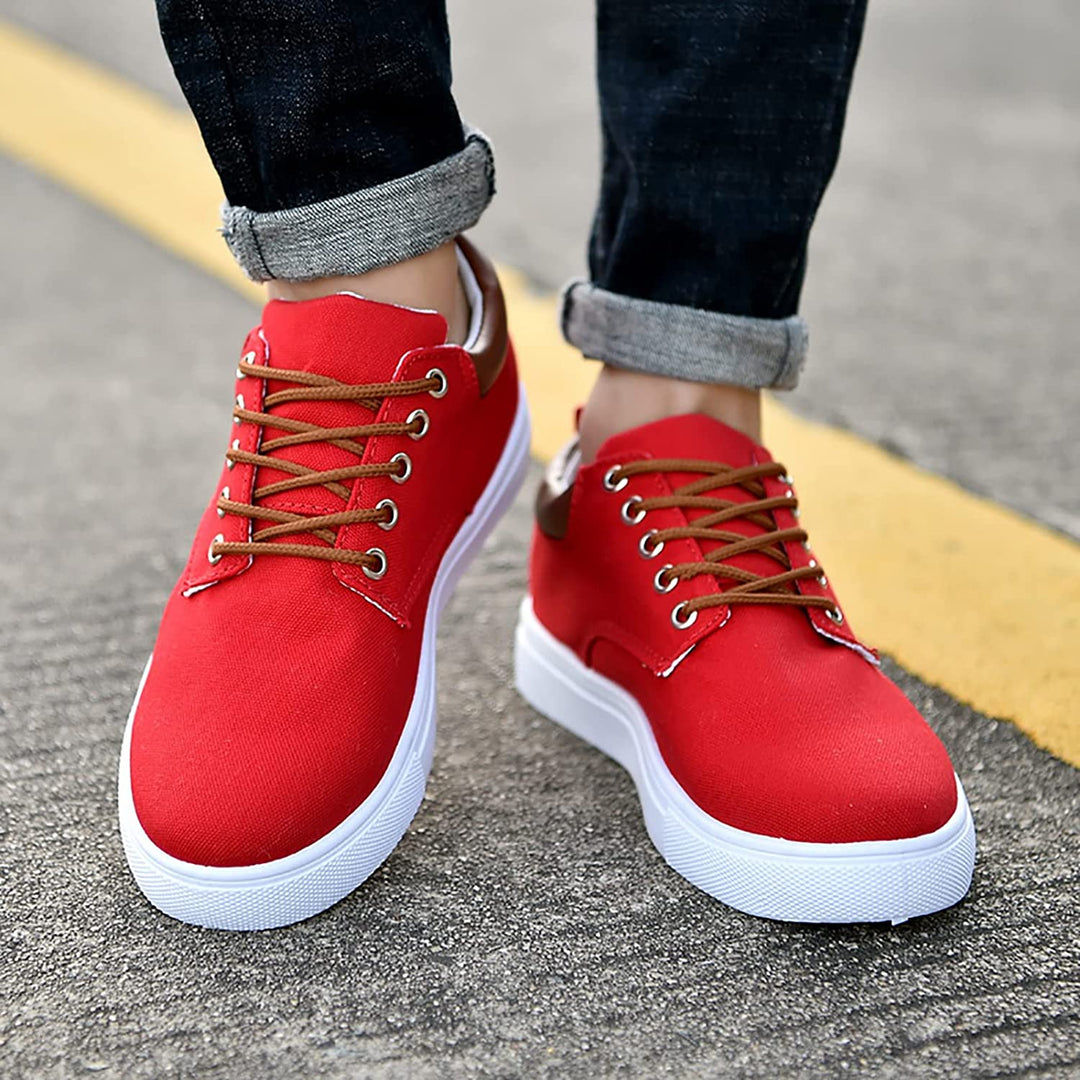 Trendy David heren sneakers, laag model met opvallende witte zool, ideaal voor casual outfits.