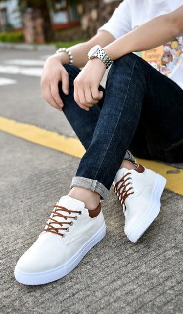 Moderne David heren sneakers, stijlvol laag model met comfort voor elke dag.