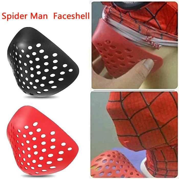 Superheldenmasker voor kinderen met spinnenwebdesign, ideaal voor rollenspellen en kostuumfeestjes, in Rood/Zwart of Zwart/Rood