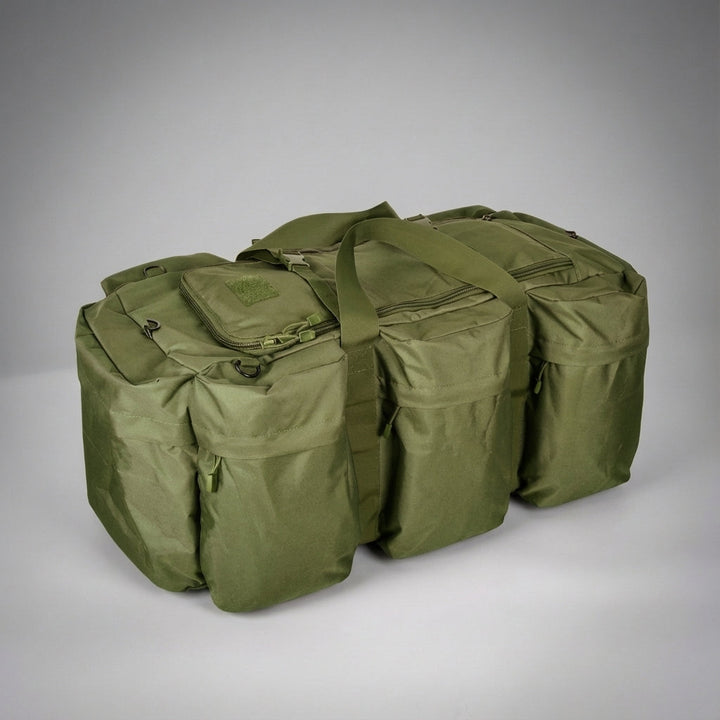Modulaire TactiCarry sporttas en reistas. Ruime waterbestendige duffeltas voor outdoor en kampeeravonturen.
