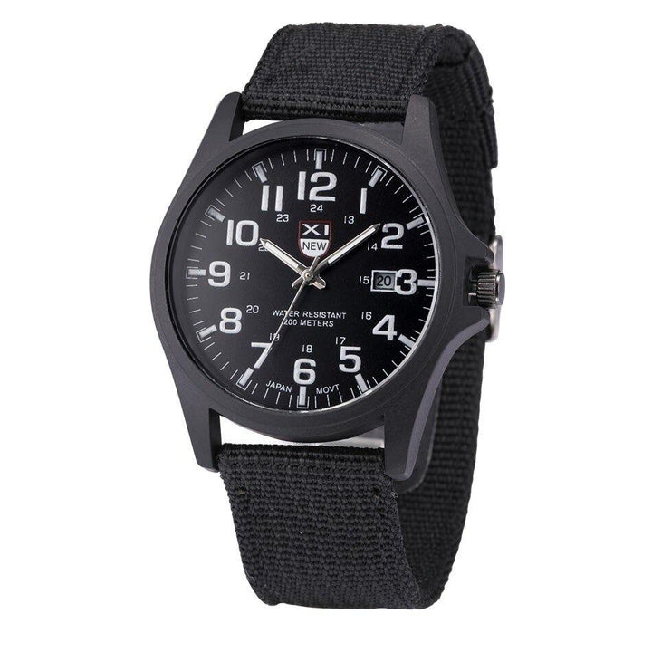Modern herenhorloge met helder LED display en comfortabele siliconen band. Waterdicht en schokbestendig.