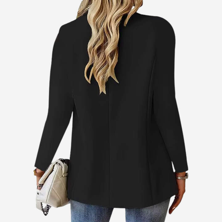 Getailleerde rode zomerblazer voor dames, modern gesneden, van stretchmateriaal voor elegant comfort en veelzijdige stijl