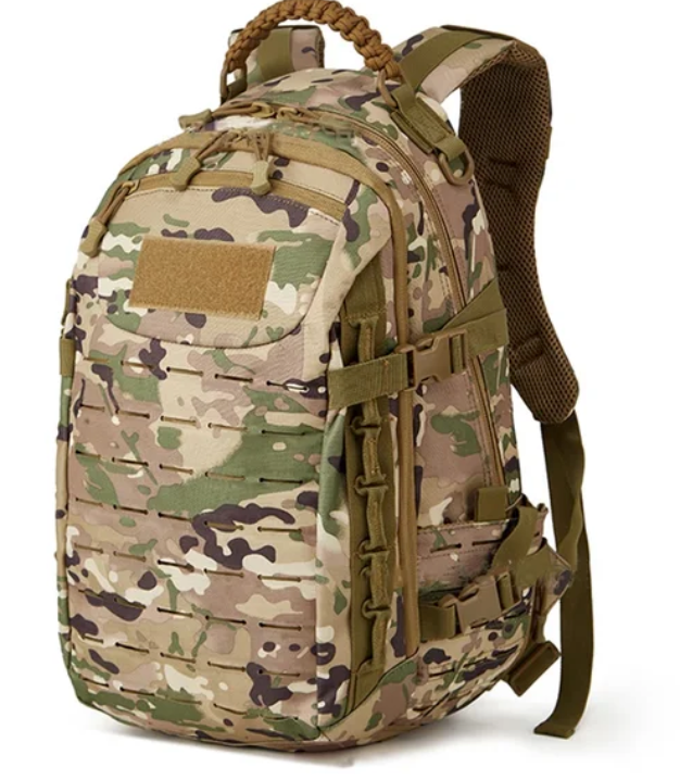 Tactische rugzak Explorer, robuust ontwerp, 30L, legergroen, ideaal voor outdoor avonturen, meerdere vakken, ergonomisch.
