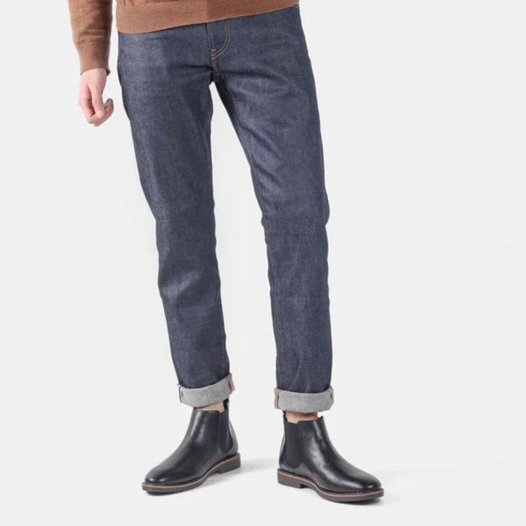 Zwarte leren David Chelsea boots voor heren, elegant en veelzijdig, perfecte herenschoenen.