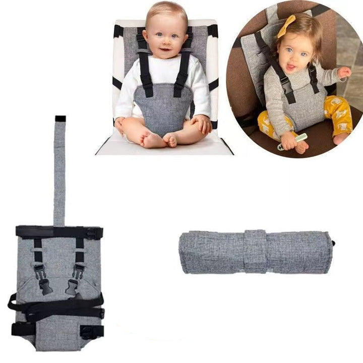 Draagbare baby zitgordel, veilig en lichtgewicht, ideaal voor reizen; zachte, compacte babyzitje voor onderweg.