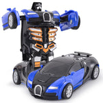 Botsing Vervorming - Blauwe Bugatti