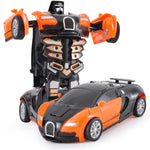 Botsing Vervorming - Oranje Bugatti
