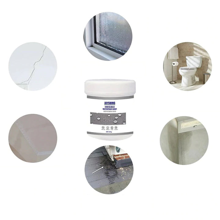 Fles transparante waterdichte coating, een effectief afdichtmiddel voor snelle reparatie van lekkages.