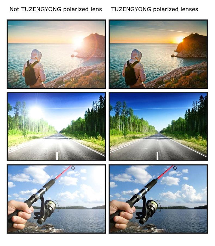 Unisex vintage zonnebril met gepolariseerde UV400-lenzen, elegante retro-look in brons voor dames en heren.