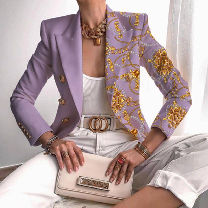 Veelzijdige HarrietsJacket dames blazer; creëer een modieuze zakelijke of casual chic outfit voor vrouwen.