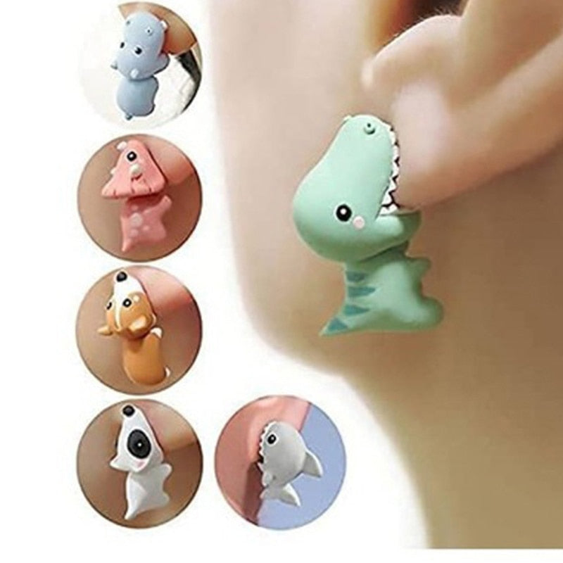 Trendy dames oorbellen met uniek dieren design, perfect voor een modieuze look.