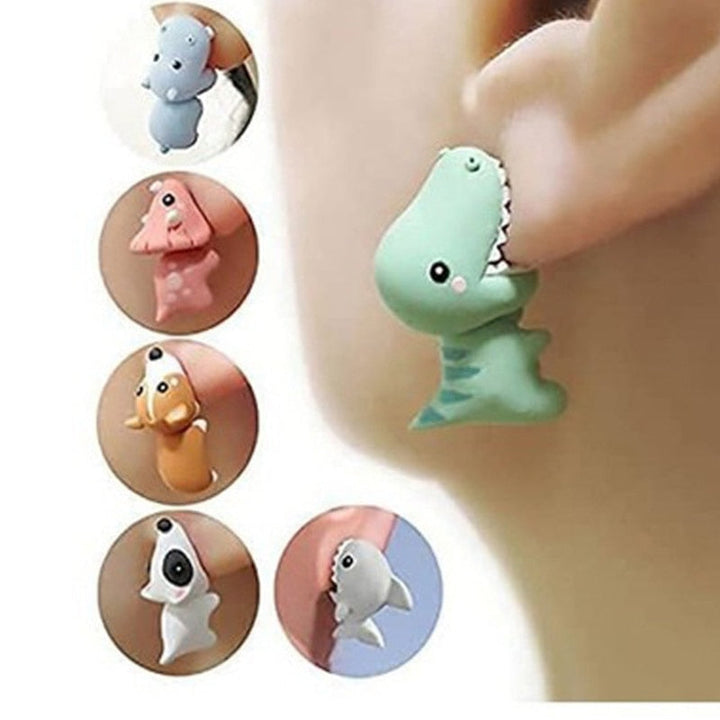 Trendy dames oorbellen met uniek dieren design, perfect voor een modieuze look.