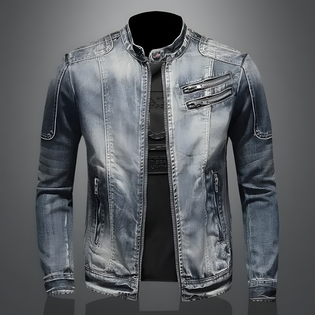 Trendy heren zomerjas, stijlvol en veelzijdig voor in de stad. Comfortabele casual lente-/herfstjas voor mannen.