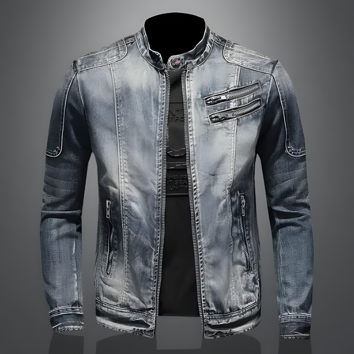 Trendy heren zomerjas, stijlvol en veelzijdig voor in de stad. Comfortabele casual lente-/herfstjas voor mannen.