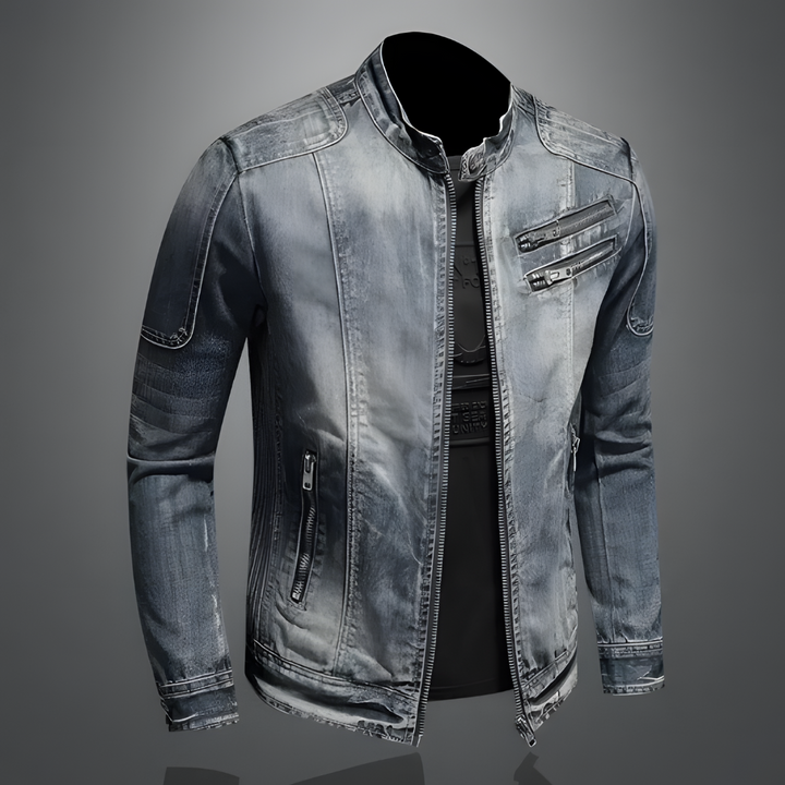 Stijlvolle heren zomerjas in een trendy design, perfect als casual buitenjas voor lente en herfst in de stad.