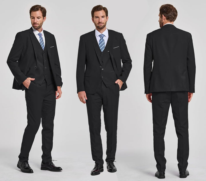 Modern tweedelig kostuum Ralph, combineert comfort met een formele, zakelijke uitstraling.