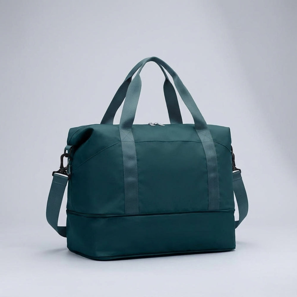 Compacte TravelNest duffelbag voor handbagage. Waterdichte weekendtas van duurzaam polyester, ideaal voor reizen.