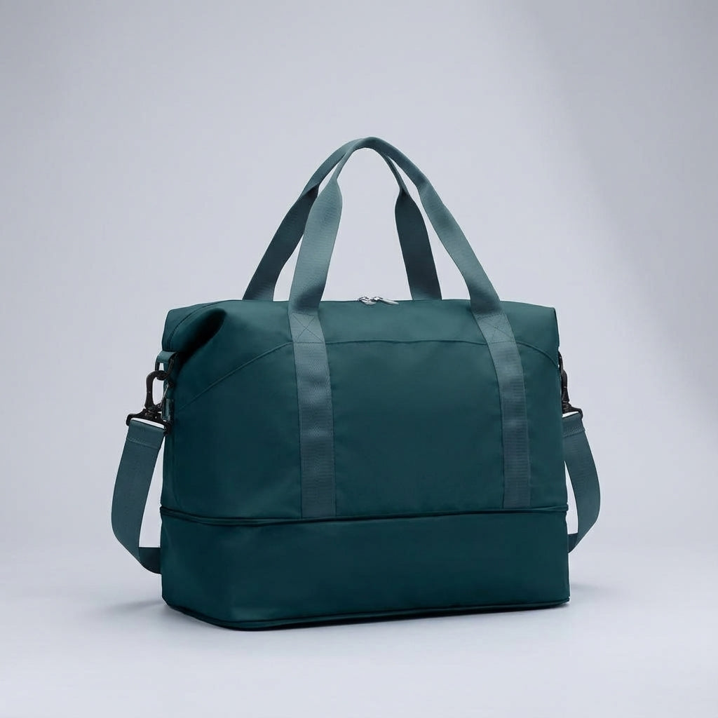Compacte TravelNest duffelbag voor handbagage. Waterdichte weekendtas van duurzaam polyester, ideaal voor reizen.