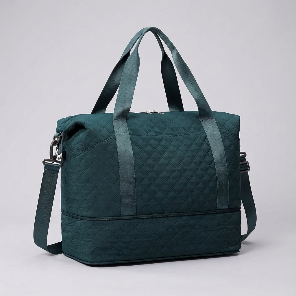 Stijlvolle waterdichte duffelbag TravelNest, unisex en uitbreidbaar. Ideale reistas van stevig polyester.