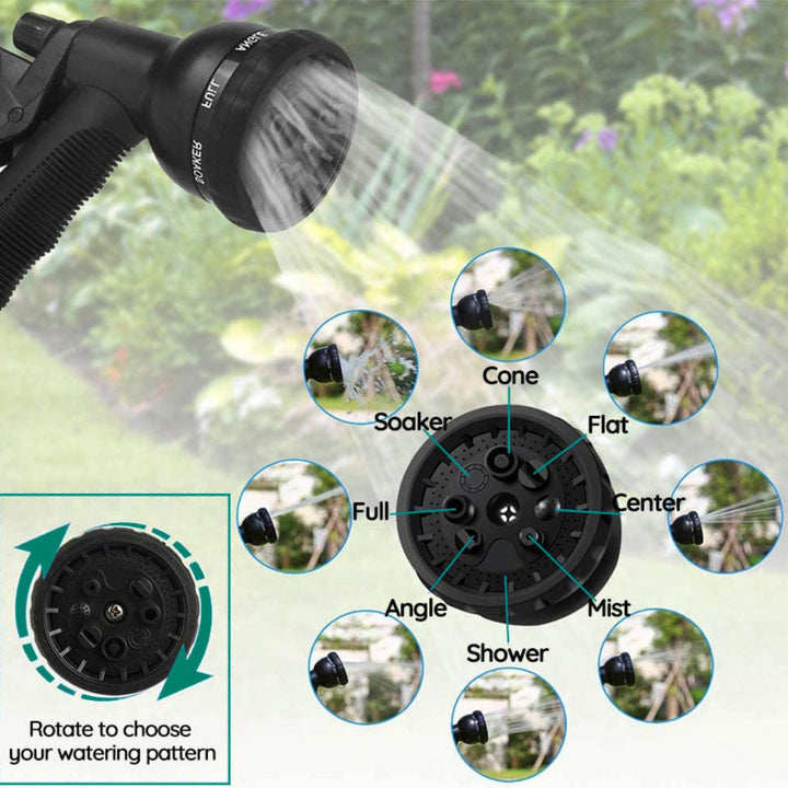 Lichtgewicht en flexibele tuinslang die tot 3x uitzet, perfect voor moeiteloos tuinieren en planten water geven.