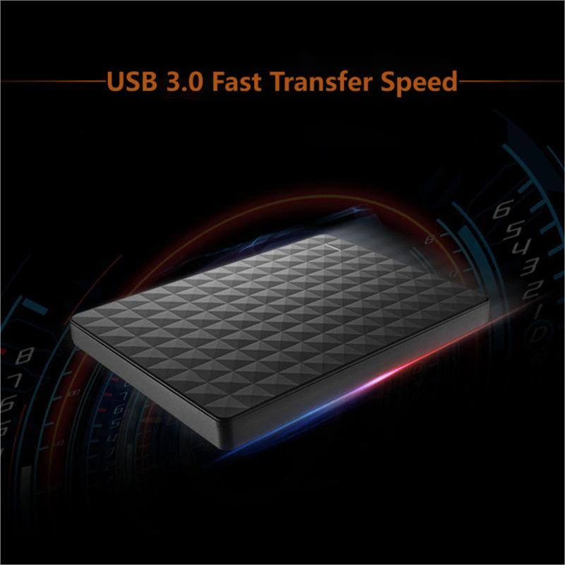 Lichtgewicht externe harde schijf 10TB met USB 3.0 voor snelle dataoverdracht, perfect voor onderweg.