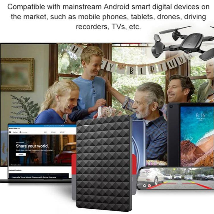 Razendsnelle 10TB draagbare harde schijf USB 3.0, enorme digitale opslagcapaciteit voor al je bestanden.