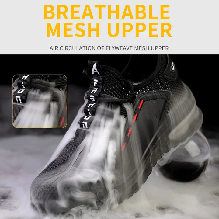 SteelFlex One werkschoenen: de perfecte combinatie van ultralicht comfort en robuuste bescherming.