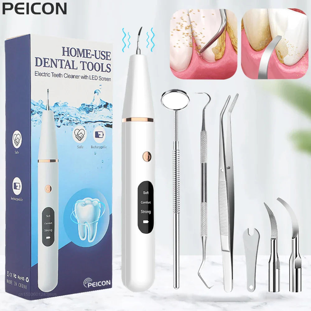 Ultrasone tandreiniger SonicClean: effectieve gebitsreiniging thuis, verwijdert tandsteen en plaque voor een stralend gebit.