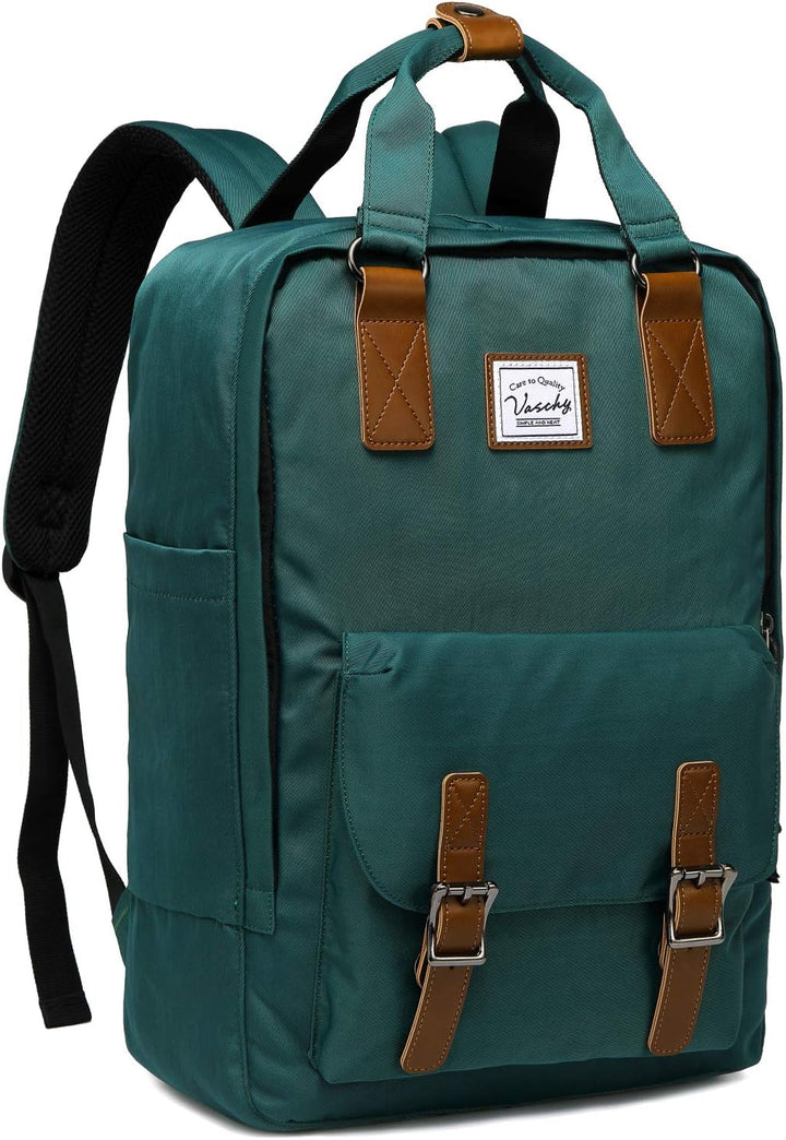 Hoogwaardige UrbanEase 15.6" laptoprugzak, uniseks vintage en waterbestendig, met slimme opbergruimte.