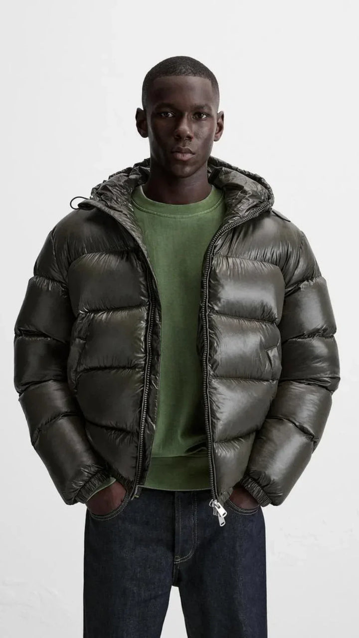 Zwart uniseks pufferjack Aspen. Robuuste, lichtgewicht bovenkleding voor outdoor.