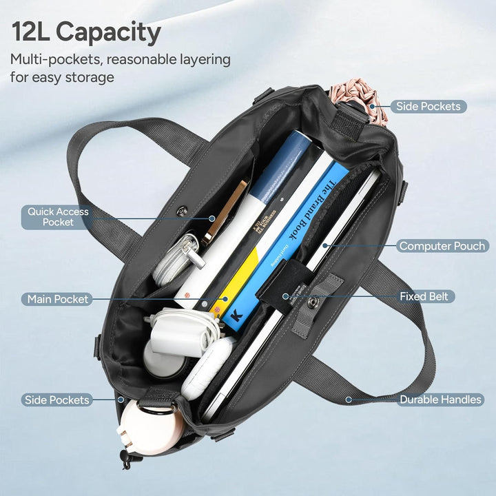 Compacte, ruime MetroCarry laptoptas in groen, ideaal voor professionals, met meerdere vakken.