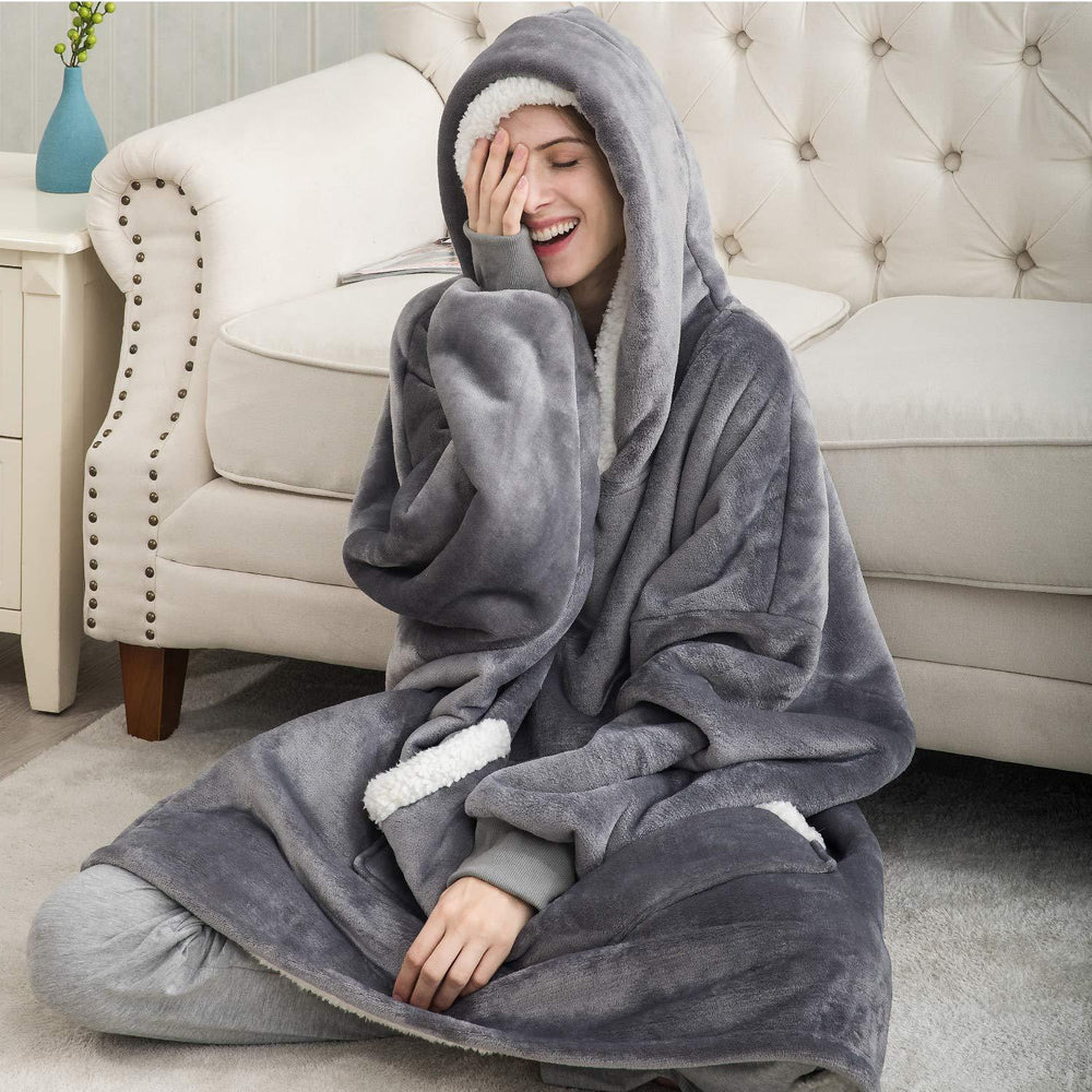 Gezellige uniseks thermische hoodie met zachte fleecevoering, ideaal voor koude dagen en loungewear.